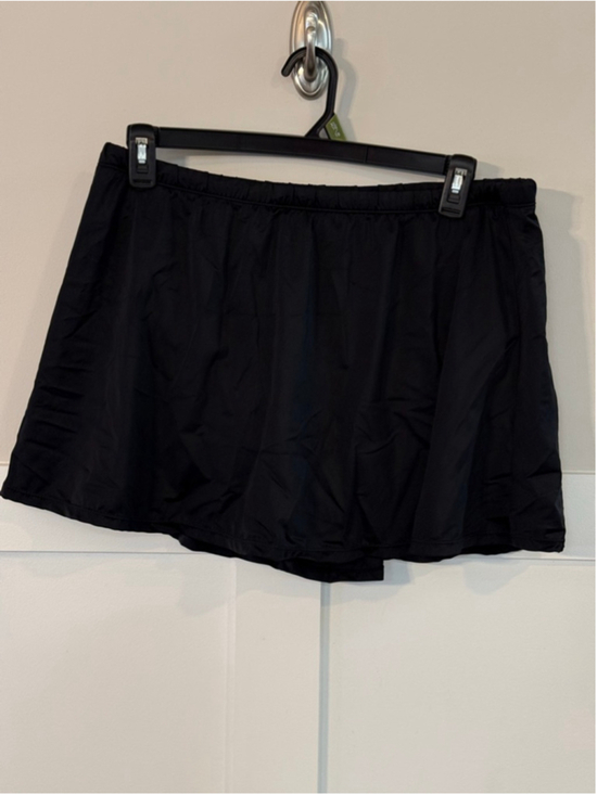 Unbranded Other - Women’s Black Swim Skirt Bottom Size 18 Plus Size Skort Built In Briefs
